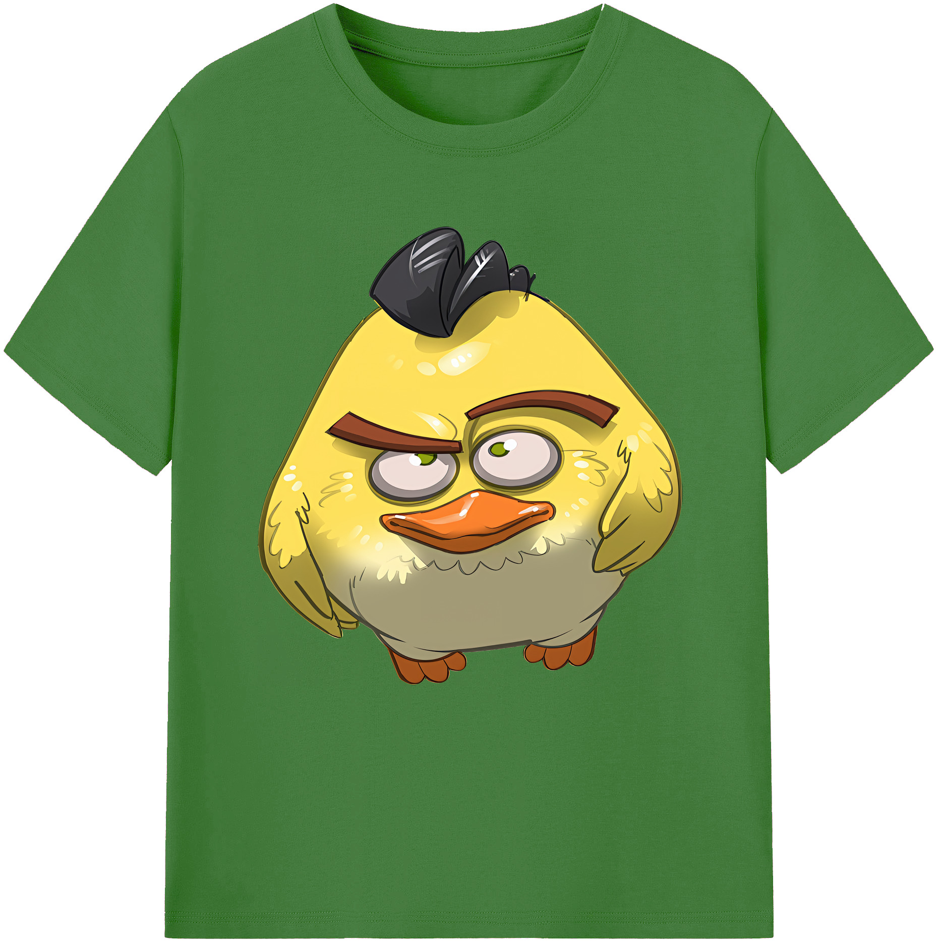 （画像用） Angry Birds アングリーバード レディースカジュアルプリントTシャツ（綿100％）